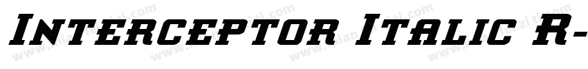Interceptor Italic R字体转换
